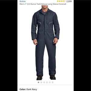 Men’s Dickies Twill Delux Long Sleeve Coverall 4XL